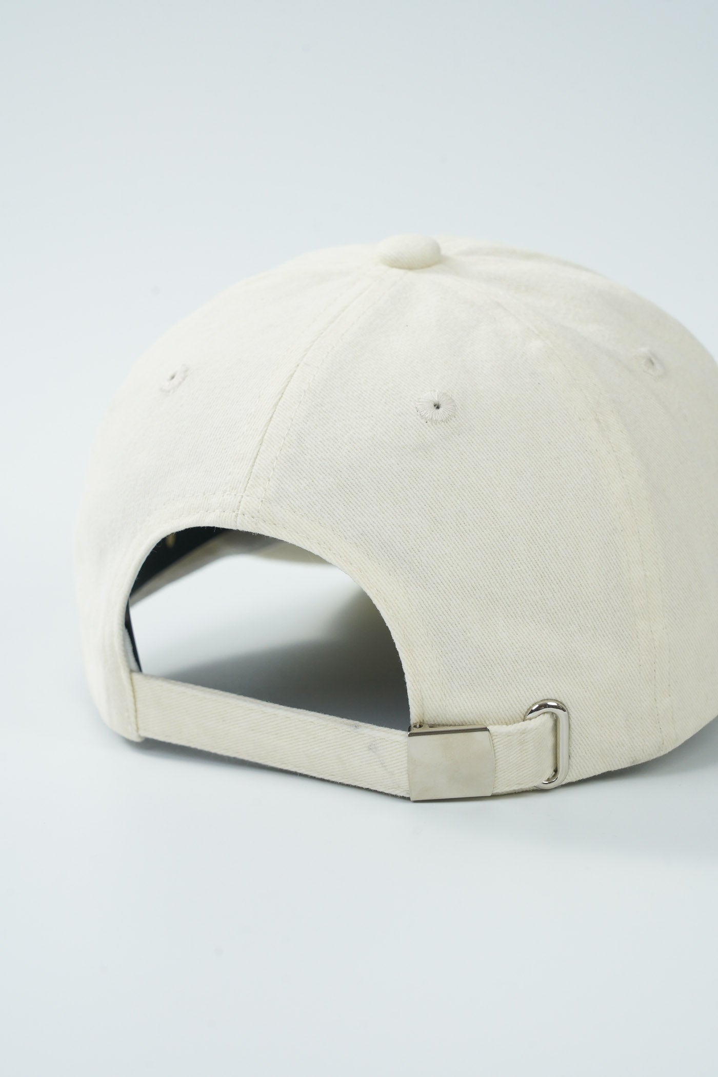 Bright Cap (Washed Off White With Blue Logo)