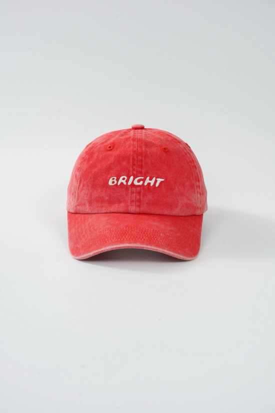 Bright Cap (Washed Red With White Logo)